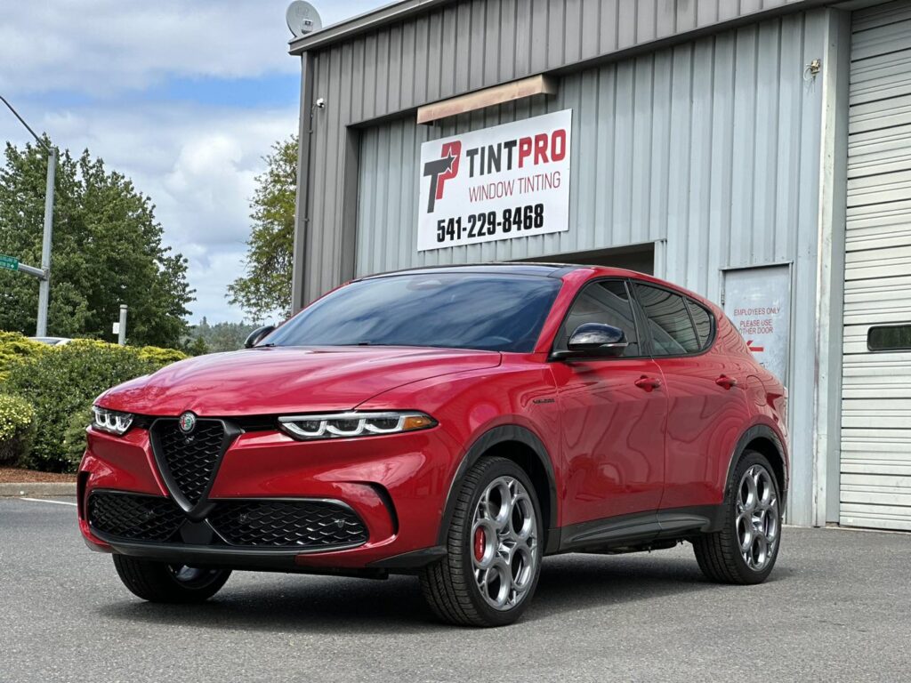 Window Tinting on Sporty Car